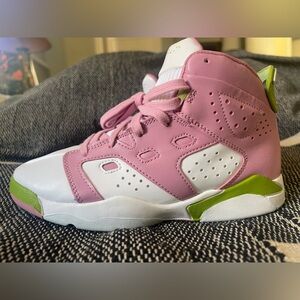 Jordan Pink and White Sneakers